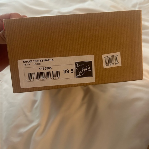 Loubiton Decoltish 85 Nappa Nude Leather - Picture 6 of 7